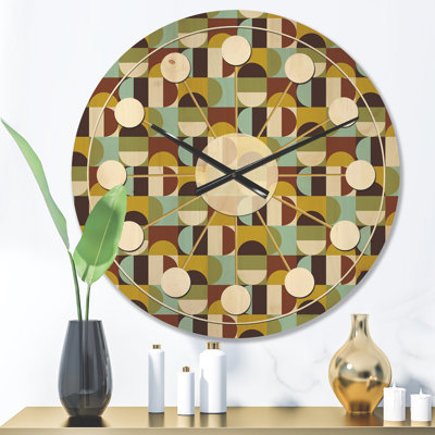 Horloge murale rétro Mid-Century