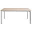 Conference Table Charlanne 90 cm 180 cm Stone Travertine Effect
