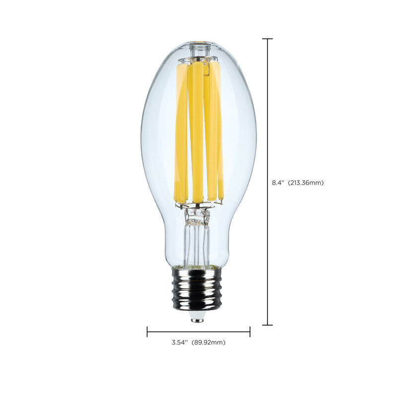 34 Watt LED HID Replacement ED28 4000K Extended Mogul Base Clear 120-277 Range Voltage