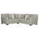 Elmira 2 - Piece Upholstered Sectional with Comfort Coil Seating and 9 Included Accent Pillows