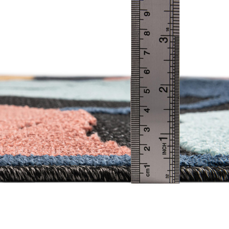 Tapis intérieur / extérieur gris anthracite Mashpee, Rectangle 2 pi x 3 pi