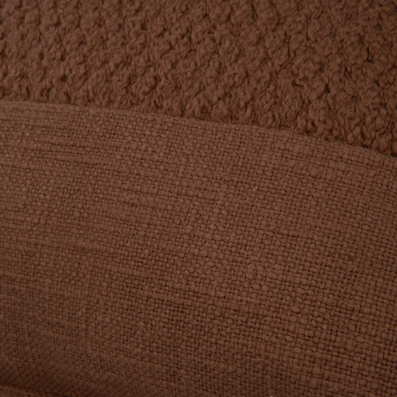 Coussin en coton Colombe, Brun