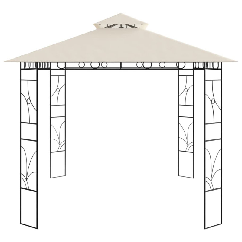 Terryville 4 x 3m Steel Patio Gazebo, Cream