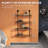 Rack Industrial Pipe Shelves Floating Wall Mounted Bookshelf, Metal Frame Display Rack