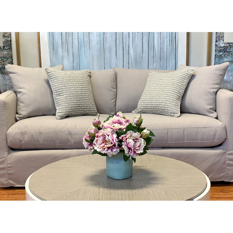 Arrangement de pivoines en pot