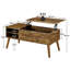 Lift Top Four Leg Coffee Table with Storage