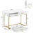 Ceazia Metal Base Writing Desk
