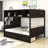 Ginevieve Kids Twin Over Full Bunk Bed with Drawers-783294242
