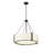 Millennium Lighting Telfar 3 Light Pendant Light with White Fabric Shade-103500876