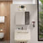 Luminaire de meuble-lavabo moderne à intensité variable Milasia avec abat-jour en verre transparent conique-1753623077-1757438201