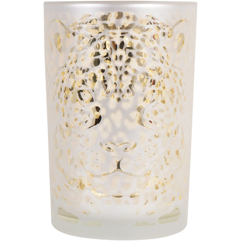 Glass Tabletop Votive Holder, 18cm H  x 12cm W  x 12cm D