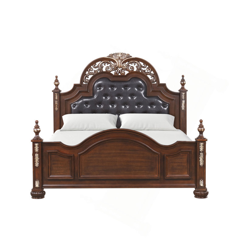Luxurious Queen Bed With Exquisite Detailing For Dreamy Nights