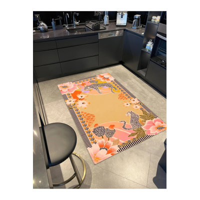 Tapis intérieur / extérieur jaune Zehra