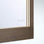 Mogano, miroir, 24 po x 36 po, noyer foncé
