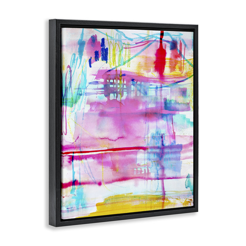 Cadre flottant avec composition de pique-nique, design par Gemma Bardot, Cadre flottant noir de jais, H 21 po x l 17 po