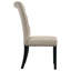 Chaise d'appoint de salle à manger rembourrée en tissu Modern Madi (ensemble de 2)-478128320
