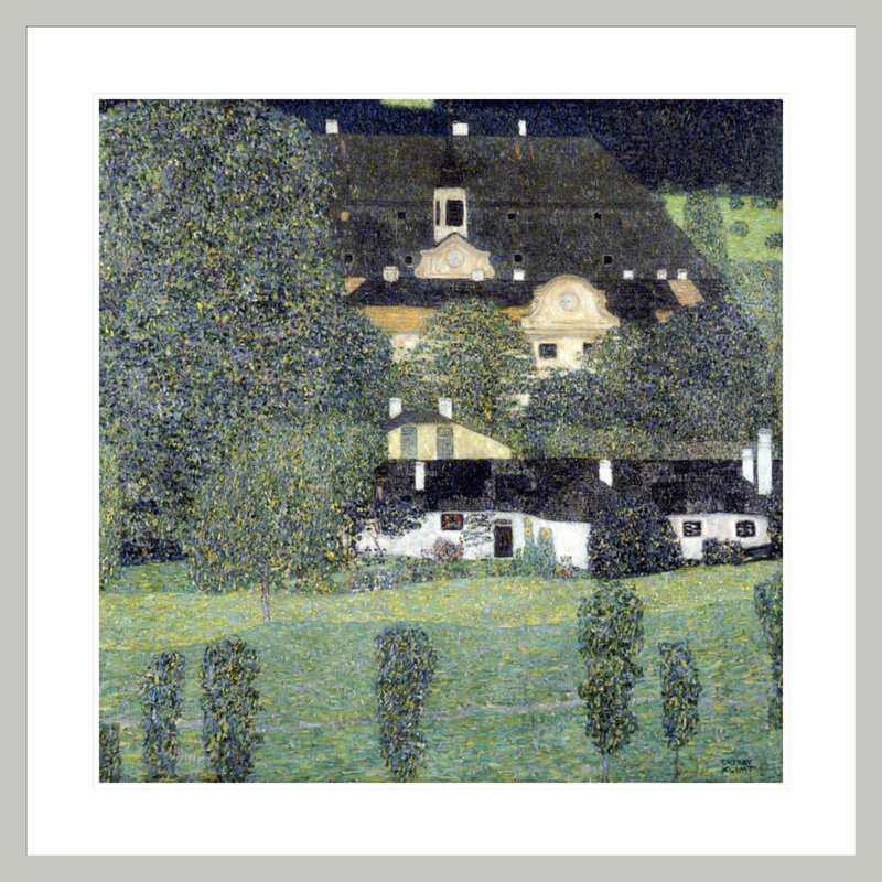 «Schloss Kammer Am Attersee II» par Gustav Klimt, impression giclée encadrée, 33.5" H x 33.51" W