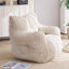 Fauteuil à billes en velours côtelé doux et moelleux rempli d'éponge à mémoire de forme-848002412