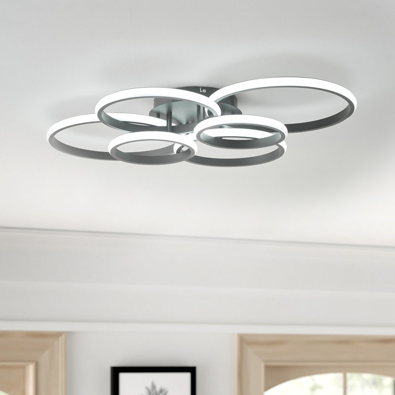 1-Black aperture LED dimmable industrial ceiling light
