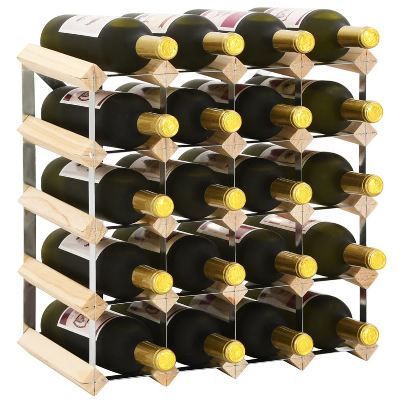 Porte-bouteilles de vin Danera, Naturel, H 16,3 po x l 16,3 po x P 8,9 po