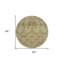 Tapis rond beige 8 po