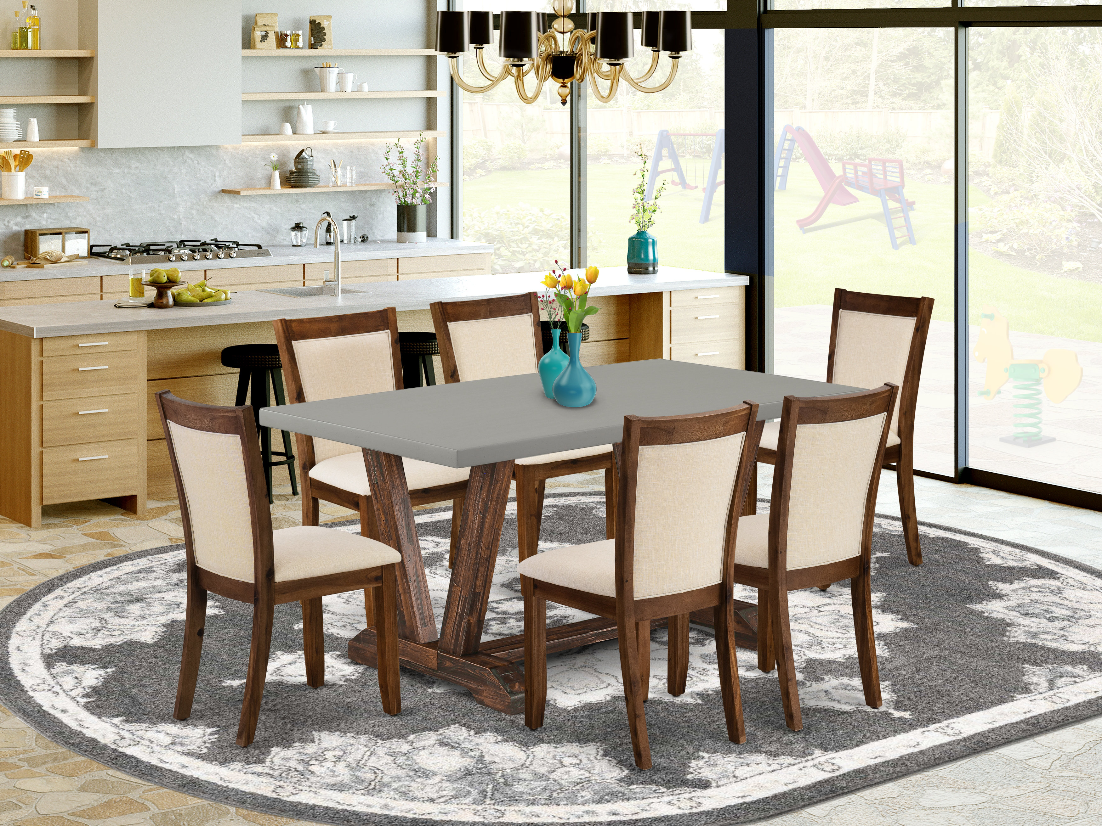 6 seater dining hot sale