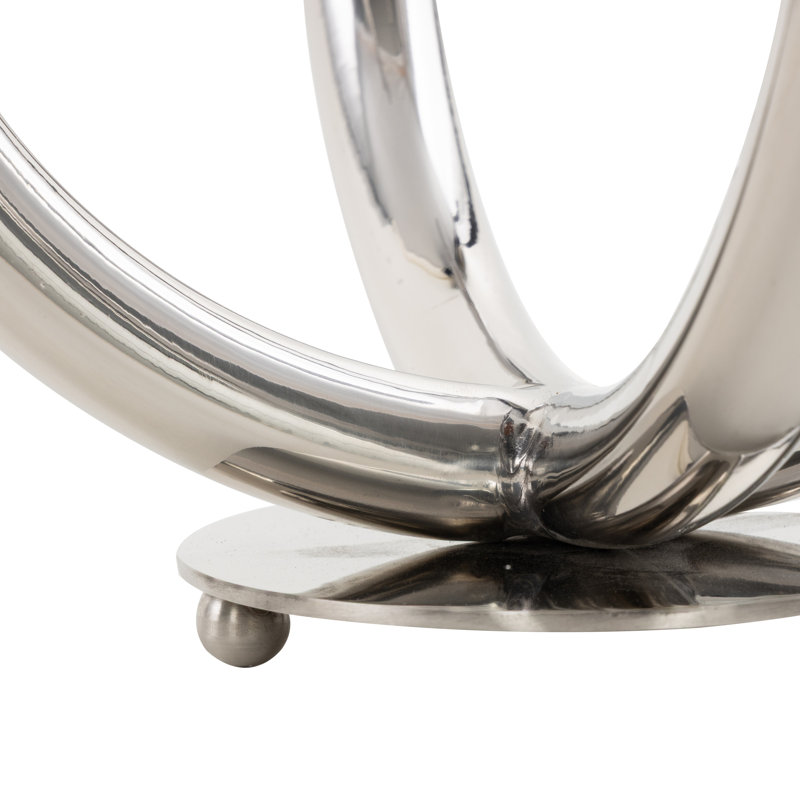 Bianca 15.3'' H Stainless Steel Tabletop Candelabra