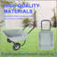 Chariot à deux roues, chariot de jardin, roues pneumatiques de 10 pouces (gris)-129508310