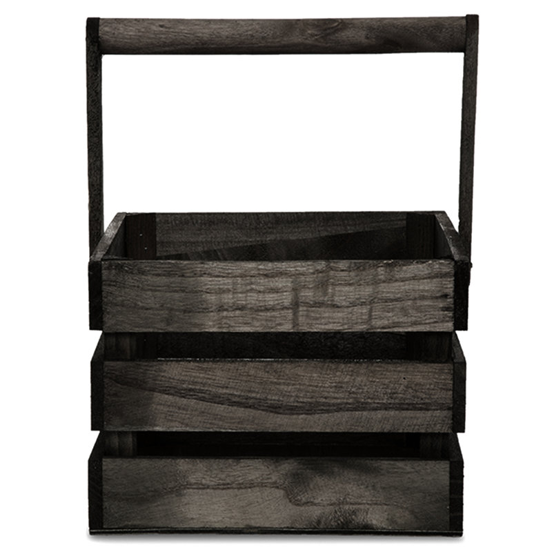 Caisse en bois, Gris