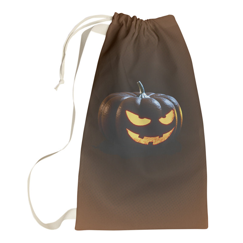 Sac à linge jack-o-lanterne, Petit (H 64 po x l 20 po x P 1,5 po)