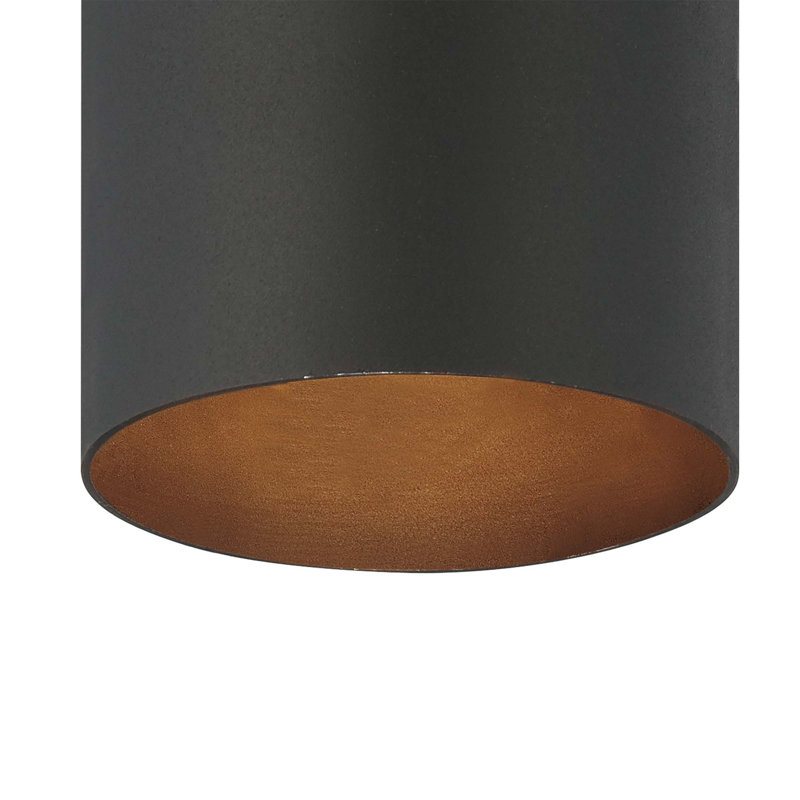  Plafonnier encastré en aluminium noir intérieur ou extérieur Rangeworthy, Noir