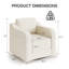 Fauteuil demi-tonneau avec accoudoirs Sherpa