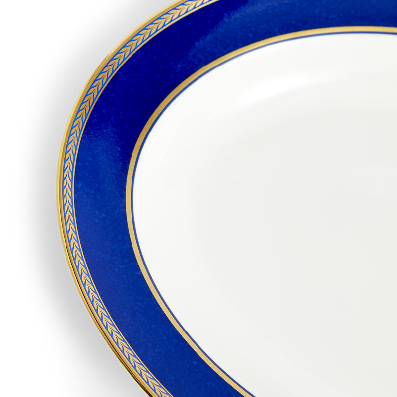 Wedgwood Renaissance Gold Oval Platter 11in