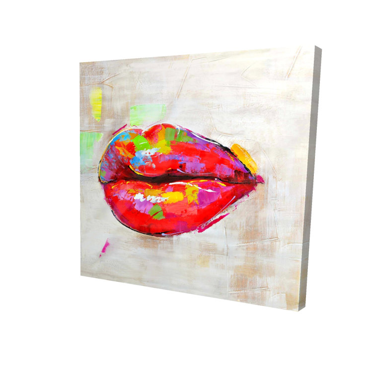 Begin Edition International Inc. Colorful Lips - 08X08 Print On Canvas ...