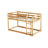 Natural Twin Over Loft Bed - Enhance Ambiance Of Your Bedroom Interior Solid Rubber Wood Material For Durability-606827623