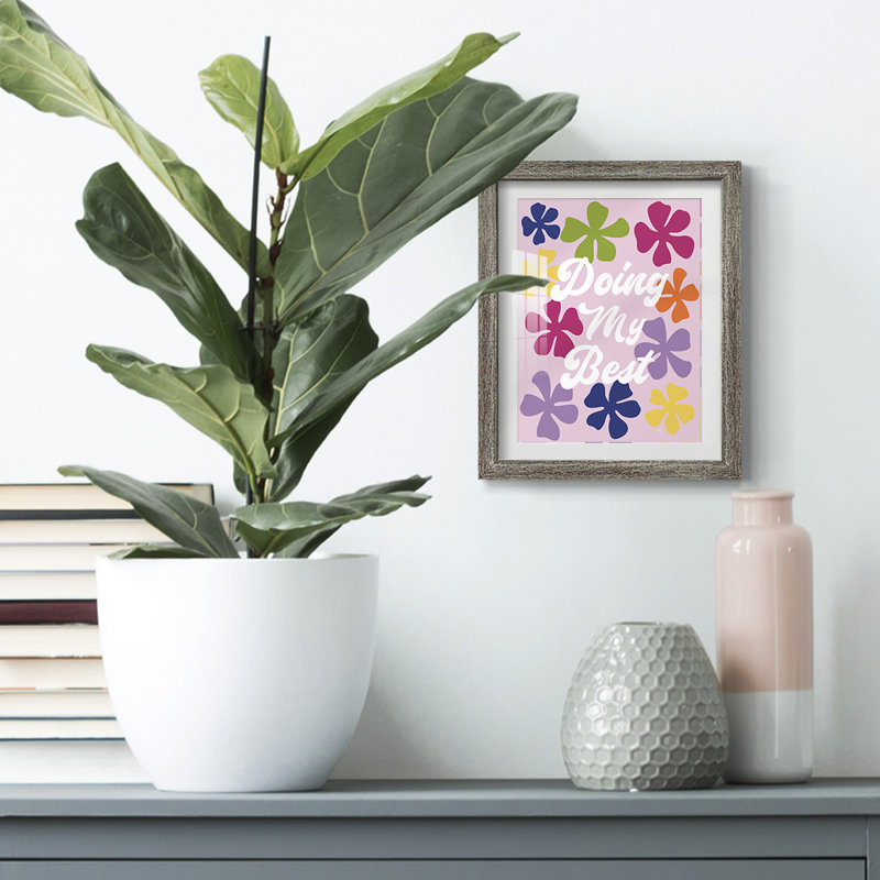 Palmea -Gallery Wrapped Canvas, Distressed, 19.5" H x 16.5" W