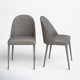 Brennon Upholstered Side Chair in Gray