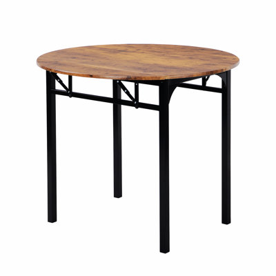 Ensemble de salle à manger l 34,8 po Fonso, table et chaises, plateau de table rond avec rallonge, ensemble de table de salle à manger, ensemble de salle à manger
