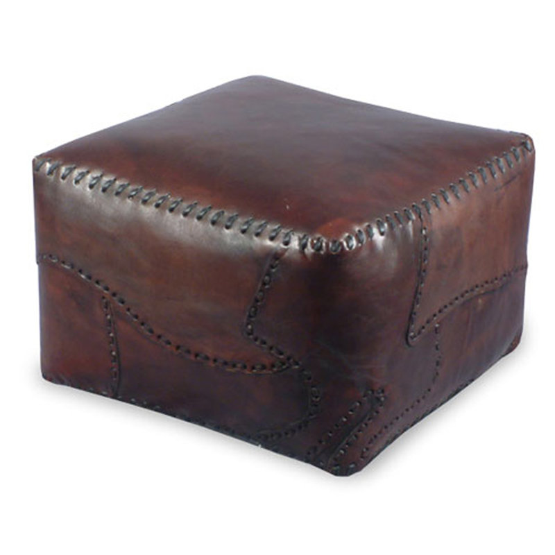 Housse pour repose-pieds en cuir Atlantic