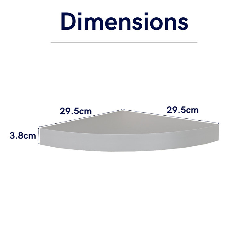 Hudson Floating Shelf, Gray