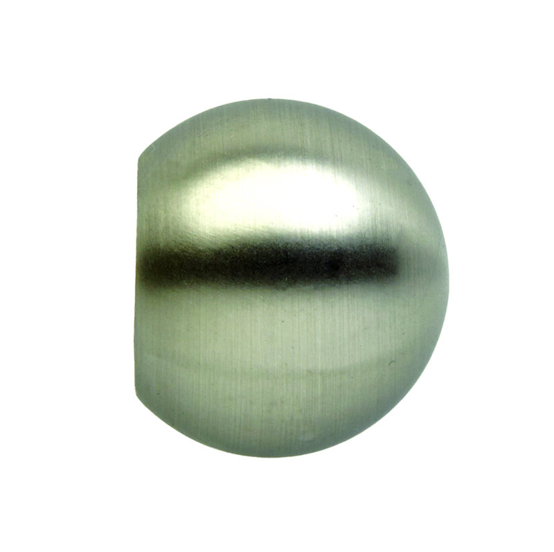 Single Curtain Pole, Black Nickel, 180cm W