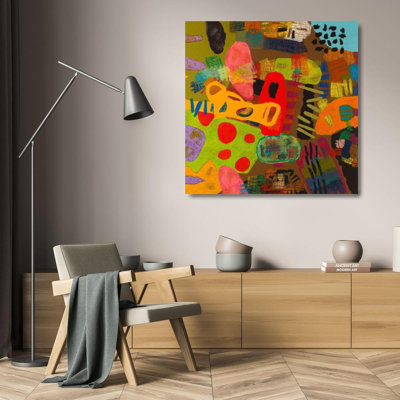Red Barrel Studio® Downs Gallery Wrapped Canvas Art Titled: Conversations in the Abstract #19 D2008D