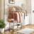 Nithara Metal Adjustable Rolling Clothing Rack