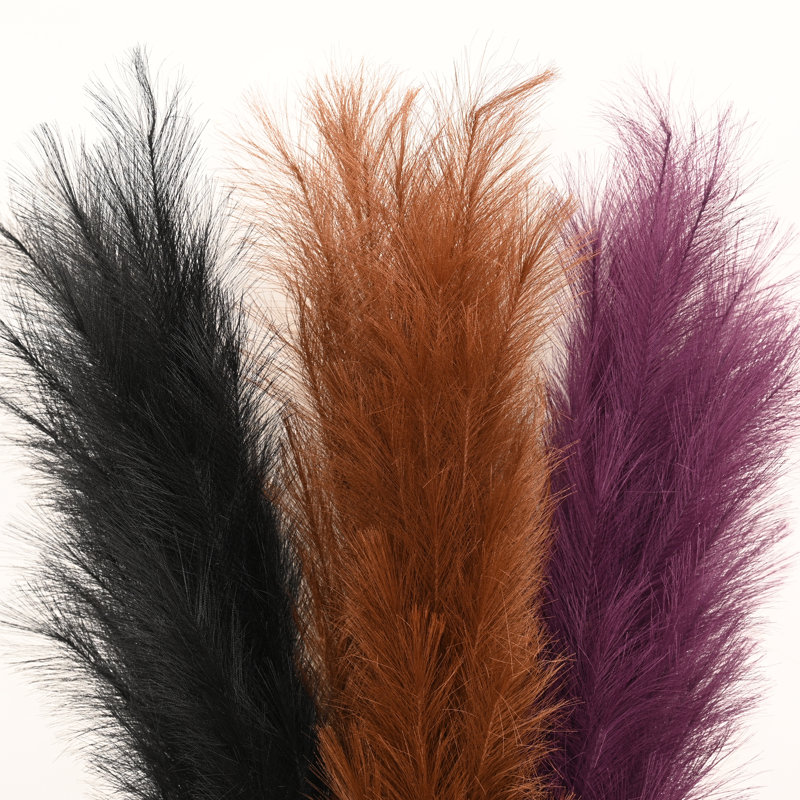 Tall Faux Pampas Grass Spray, Artificial Long Stem Floral Fluffy Fake Plants Pampas Grass For Floor Vase Filler Home Boho Wedding Party Dining Table Centerpiece Decor