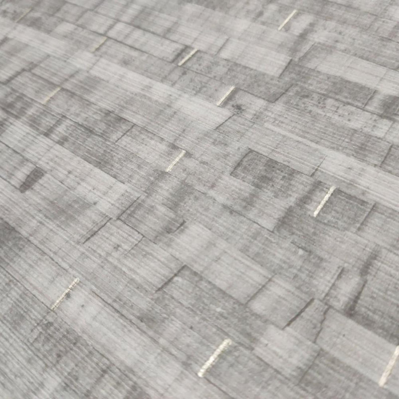 Papier peint imitation paille naturelle, Gris foncé
