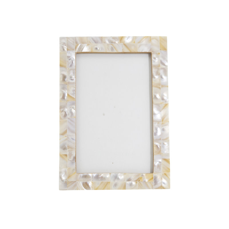 Cadre photo en nacre naturelle, 4 po x 6 po