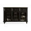 Buffet rétro en bois massif noir-45168017-45168021