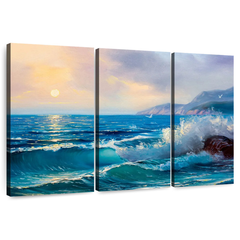 Gillard Morning Seascape, 20" H x 33" W