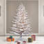 Flocked Stick Pine Artificial Christmas Tree-1282761935