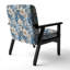 Chaise d'appoint florale Cobalt-6885850